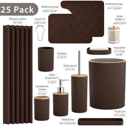 Bathroom Accessories Set 25 PCS - Image 2