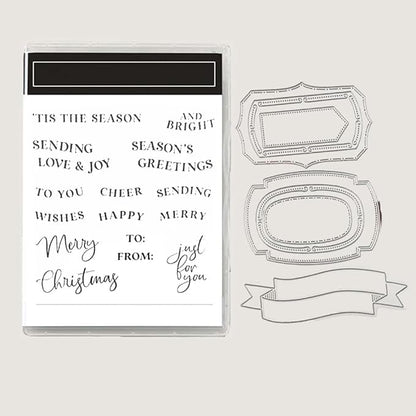 2025-2026 Stamps and Dies for Card Making, Stamps and Dies Set 2025 for Christmas and Halloween, Die Cut DIY Various Festivals Album Scrapbooking Birthdays Greeting Card (M4285)