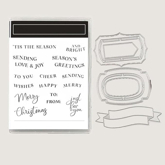 2025-2026 Stamps and Dies for Card Making, Stamps and Dies Set 2025 for Christmas and Halloween, Die Cut DIY Various Festivals Album Scrapbooking Birthdays Greeting Card (M4285)