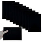 10Pcs Black Anodized Aluminum Sheet 5" x 7" x 1/32" (0.8mm) Corrosion-Resistant Metal Plates for Laser Engraving, DIY Crafting, Sign Making, Home Decor