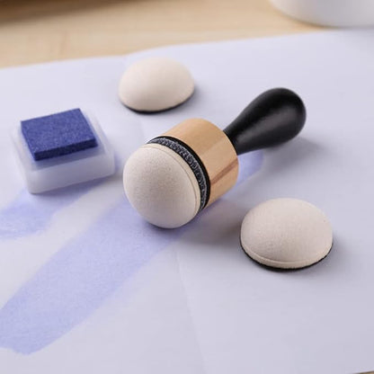CYFUN DESIGN Ink Paints Mixing Blending Tools,Mini Replacement Foam Refills and Covers Sets for DIY Scrapbooking Crafts Paper Crafting Projects Card Ink Painting Tools