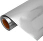 10 Yard x 20" Wide Roll Threadart Metallic Silver Heat Transfer Vinyl Film | Compatible with Venture Explore and Maker, Silhouette Cameo, & Large Format Cutters
