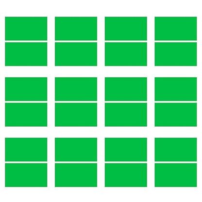 Laser Engraving Blank Green ABS Double Color Plastic Sheet, 11.8x6.49x0.05 inch Materials Double Color Plastic Sheet for Interior Signs, Badges (Green)