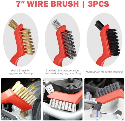 DNA Motoring 25pcs Car Detailing Brush Set, Car Detailing Kit, Interior Kit - Image 2