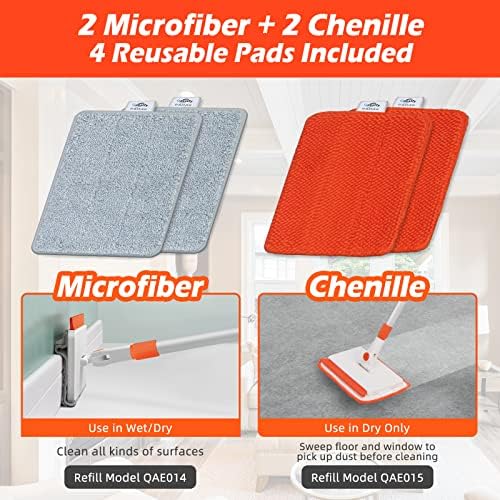 Qaestfy Wall & Baseboard Cleaner Mop Tool - Image 3