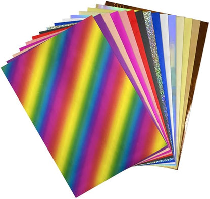 50 Sheets Toner Reactive Foil Sheet for Crafts Paper Holographic Heat Transfer Craft Foil Paper for Scrapbooking Stamping Cardstock Heat Transfer DIY Crafts Accessories 7.9 x 11.4inch-Purple