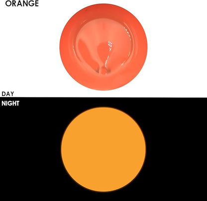 Artecho Glow in the Dark Paint, Neon Orange Paint (120ml / 4.05oz) Tubes, Art Craft Paints for Canvas, Rock, Stone, Wood, Fabric, Art Supplies