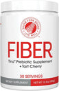 Tino Natural Gluten Free Prebiotic Fiber Supplement - with Tart Cherry Extract & Polycan Black Yeast Extract - Non-GMO, Water Soluble Fiber Powder Mix (1 Canister - 15.9 Oz)