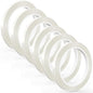 GLAMFIELDS 6 Rolls 1/4" Floral Tapes, Clear Floral Tape, White Floral Tape for Bouquet Stem Wrap, Waterproof Florist Tape for Flower Arrangements Supplies Craft Corsages Wedding 60 Yd/Roll