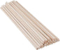 30 Pack Round Wood Dowel Rods 1/4x1/4x12 Inch Balsa Wood Sticks φ1/4 Inch Natural Wood Color Unfinished Wood for Cricut Maker Make Models of House Airplane Ship Boat DIY Wooden(6x6x305mm)