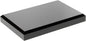 Plymor Black Acrylic Rectangular Beveled Display Base, 6" W x 4" D x 0.75" H, Pack of 3