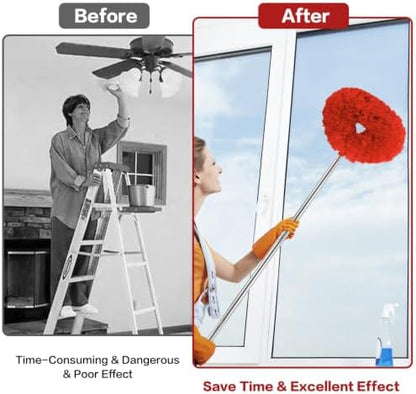 Ceiling Fan Cleaner Duster Reusable Microfiber Ceiling Fan Blade Cleaner - Image 4