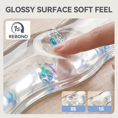 Clear Gel Wrist Rest for Keyboard and Mouse, Ergonomic Non-Slip Silicone Mouse - Image 5
