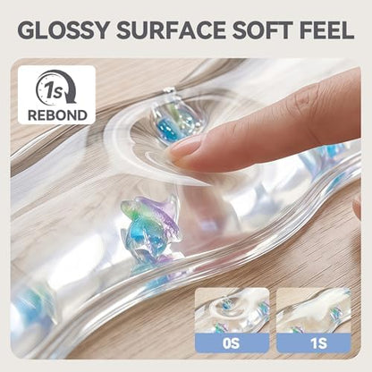 Clear Gel Wrist Rest for Keyboard and Mouse, Ergonomic Non-Slip Silicone Mouse - Image 5