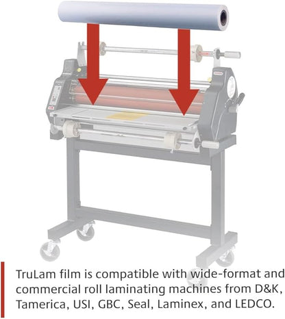 TRULAM - PRO Grade Roll Laminating Film - 3 Mil - 43 inch x 250 feet with 3 inch Core - Clear Gloss Finish (P30G433)