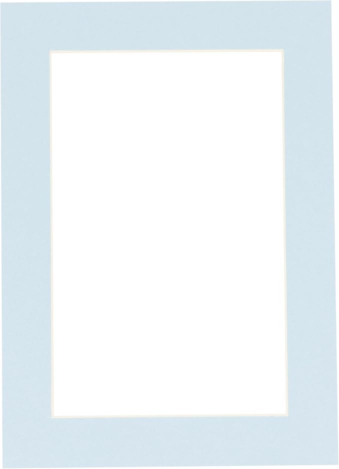 11x14 Mat for 8.5x11 Photo - Precut Baby Blue Picture Matboard for Frames Measuring 11 x 14 Inches - Bevel Cut Matte to Display Art Measuring 8.5 x 11 Inches - Acid Free ONE MAT