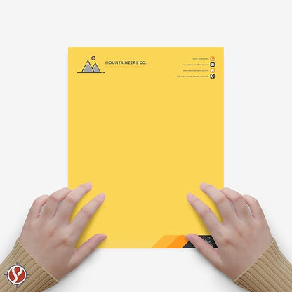 8.5 x 11" Goldenrod Color Paper Smooth, for School, Office & Home Supplies, Holiday Crafting, Arts & Crafts | Acid & Lignin Free | Regular 20lb Paper - 100 Sheets