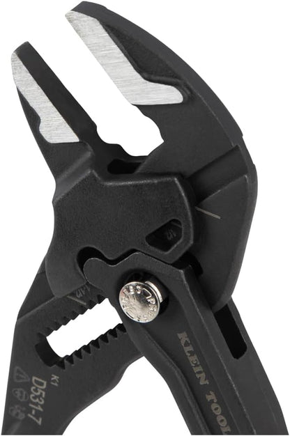 Klein Tools D53102KIT Adjustable Pliers Wrench Set, Compact High-Leverage Parallel Smooth Jaw Pliers, 7-Inch and 10-Inch, 2-Piece