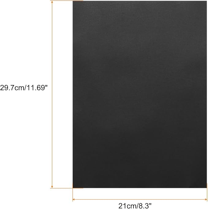 MECCANIXITY Colored Vellum Paper, 40 Sheet Black Transparency 11.7 x 8.2 Printable Vellum Paper, Translucent Vellum Sheets for Printing Wedding Invitations, Ink Jet Laser Printer