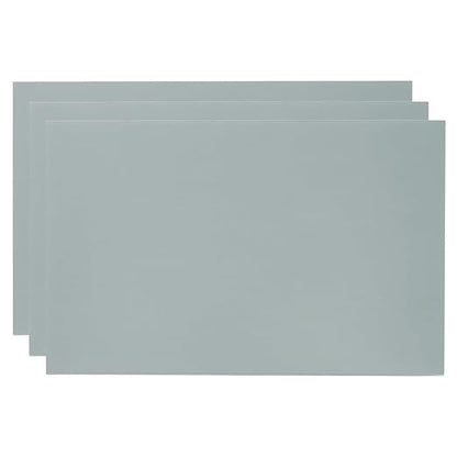 PATIKIL 8x12 Inch Anodized Aluminum Sheet Metal, 3Pcs Laser Plates Engraving Blanks 0.5MM Thin Rectangle for Crafting DIY House Laser Engraving, Gray