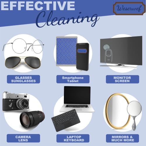WESERWEF Design Microfiber Glasses Cleaning Cloth – Premium Cleaning Cloth - Image 6