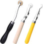 LUNARM 3 Pcs Tracing Wheel Sewing Tool, Needle Point Tracing Wheel, Random Color Tracing Wheel Sewing Tool, Stitching Wheel Tool for Leathercraft, Professional Stitch Marking Spacer