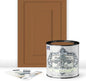 ALL-IN-ONE Paint, Durable cabinet and furniture paint. Built in primer and top coat, no sanding needed. Includes our 30 featured color card - Saddle (caramel brown), Quart