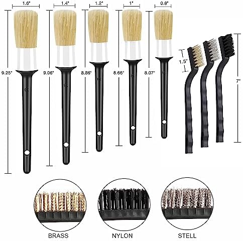 HMPLL 10pcs Detailing Brush Set - Image 4