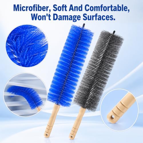 Fan Cleaning Brush, Fan Brush Cobweb Duster Microfiber Duster, Bendable - Image 4