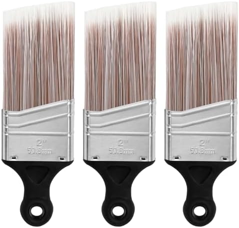 Wesquer 3-Pack Short Handle Angle Paint Brushes by WesquerTools