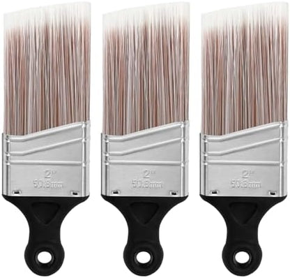 Wesquer 3-Pack Short Handle Angle Paint Brushes by WesquerTools