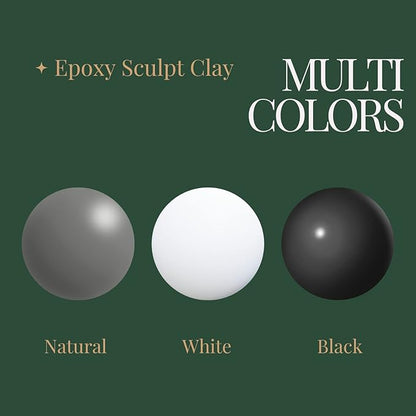 Smalltongue AB Epoxy Sculpt Clay, 2 Part Modeling Compound (A & B) 2 Pound, Epoxy Sculpture Modeling Paste Clay, for Modeling, Repair, Fill Up Retrofit and Sculpture, White