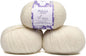 Pullu - Baby Alpaca Merino Wool Yarn Set of 3 Skeins (150 Grams) Worsted Weight - Sourced Directly from Peru - Heavenly Soft and Perfect for Knitting and Crocheting (Ivory)