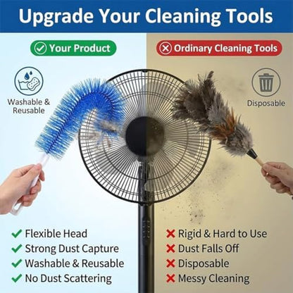 Ultimate Dusting Tool, Fan Cleaning Brush, Bendable Microfiber Head, Flexible - Image 5