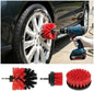 3PCS Car Drill Brush Attachment Set, Vehicle Power Scrub Drill Cleaning Brush by BCOWPV