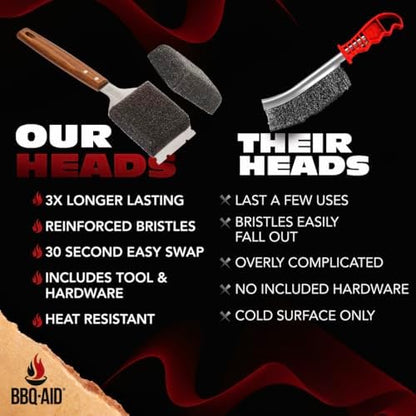 Bristle-Free Grill Brush Replacement Heads - Image 6