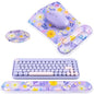 Ospelelf Mouse Pad with Wrist Rest and Ergonomic Gel Keyboard Hand Wrist by OspelelfOfficeSupplies