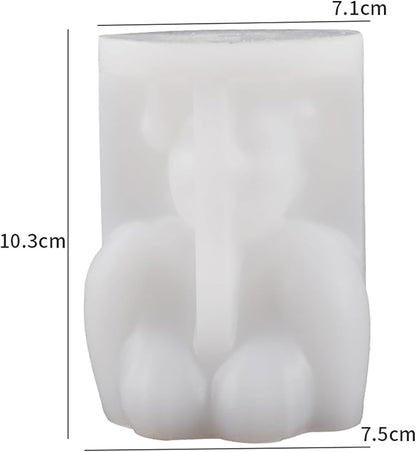 Dance Girl Molds Dance Candle Resin Mold - Resin Casting Silicone Molds for Home Decor & Candle Making Wave Spiral Mold