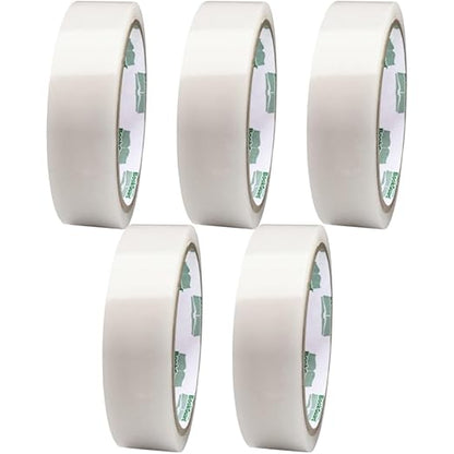 BookGuard 1.5 Inch Transparent Bookbinding Tape, Ideal for Book Repair and Library Supplies, Stretchable and Clear - 15 Yards Librarian Tape Clear - Case of 5
