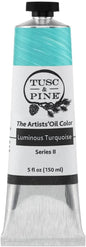 Tusc & Pine Artist Oil Paint - Luminous Turquoise, 150 ml, Non-Yellowing, Rich & Creamy Consistency, Maximum Pigment Load, Small Batch Milled Oil Paints Made in the USA for Professional Artists