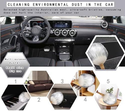 Car Interior Dusting Brush Auto Dust Sweeping Soft Bristles Detail Brush - Image 5