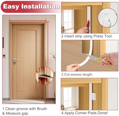 40FT Kerf Weather Stripping Door Seal Kit - Image 3