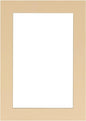 8x10 Mat Bevel Cut for 5x8 Photos - Acid Free Beige Precut Matboard with Backing Board and Crystal Clear, Self Seal Photo Mat Bag - for Pictures, Photos, Framing - 4-ply Thickness