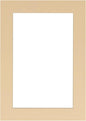 Poster Palooza 8x10 Mat Bevel Cut for 6x8 Photos - Acid Free Beige Precut Matboard - For Pictures, Photos, Framing - 4-ply Thickness