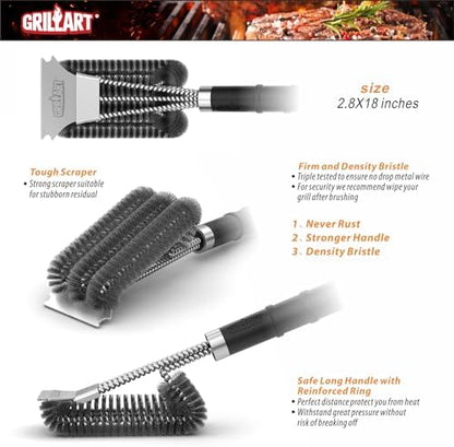 GRILLART Grill Brush and Scraper - Image 3