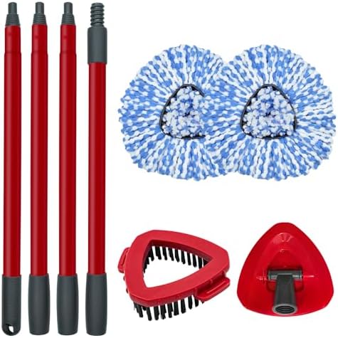 Spin Mop Replace Head, Mop Handle by DLAIMI
