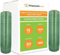 PSBM Green Stretch Wrap, 15 Inch x 1476 Feet, 144 Pack, Tinted Pre-Stretched Shrink Wrap Film for Moving, Packaging, Pallet Wrapping