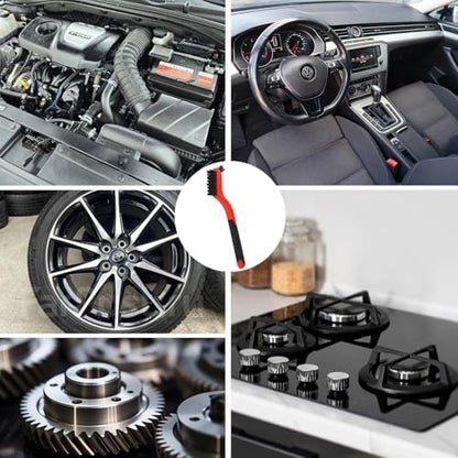 3PCS Ergonomic Handle Nylon Detail Brushes Car Interior Gap Cleaning Brush - Image 6