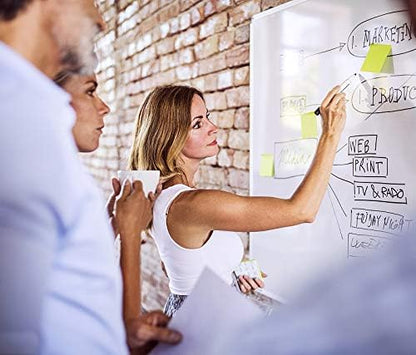 48" x 36" Magnetic Whiteboard for Wall Mount | Large Dry Erase Board with Aluminum Frame & Pen Tray | Office, Classroom, Home Use | Durable White Board for Presentations, Messages, Planning