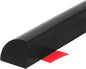 uxcell Flexible Molding Trim, 20 Inch Flexible Quarter Round Molding Silicone Peel and Stick Trim Self Adhesive Shower Water Barrier for Corner Decor Bathroom Kitchen, Black